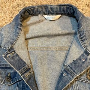 Denim crop jacket